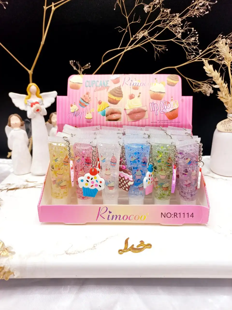 لیپ گلاس شاینی آویزدار ریمیکو Rimocoo کد R1114
