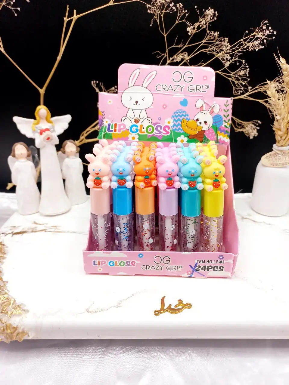 برق لب حرارتی طرح خرگوش بامزه CRAZY GIRL کد LF03