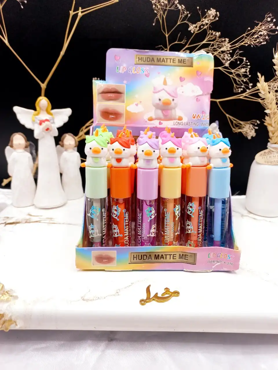 لیپ گلاس حرارتی طرح یونیکورن هده مات می HUDA MATTE ME  کد X276