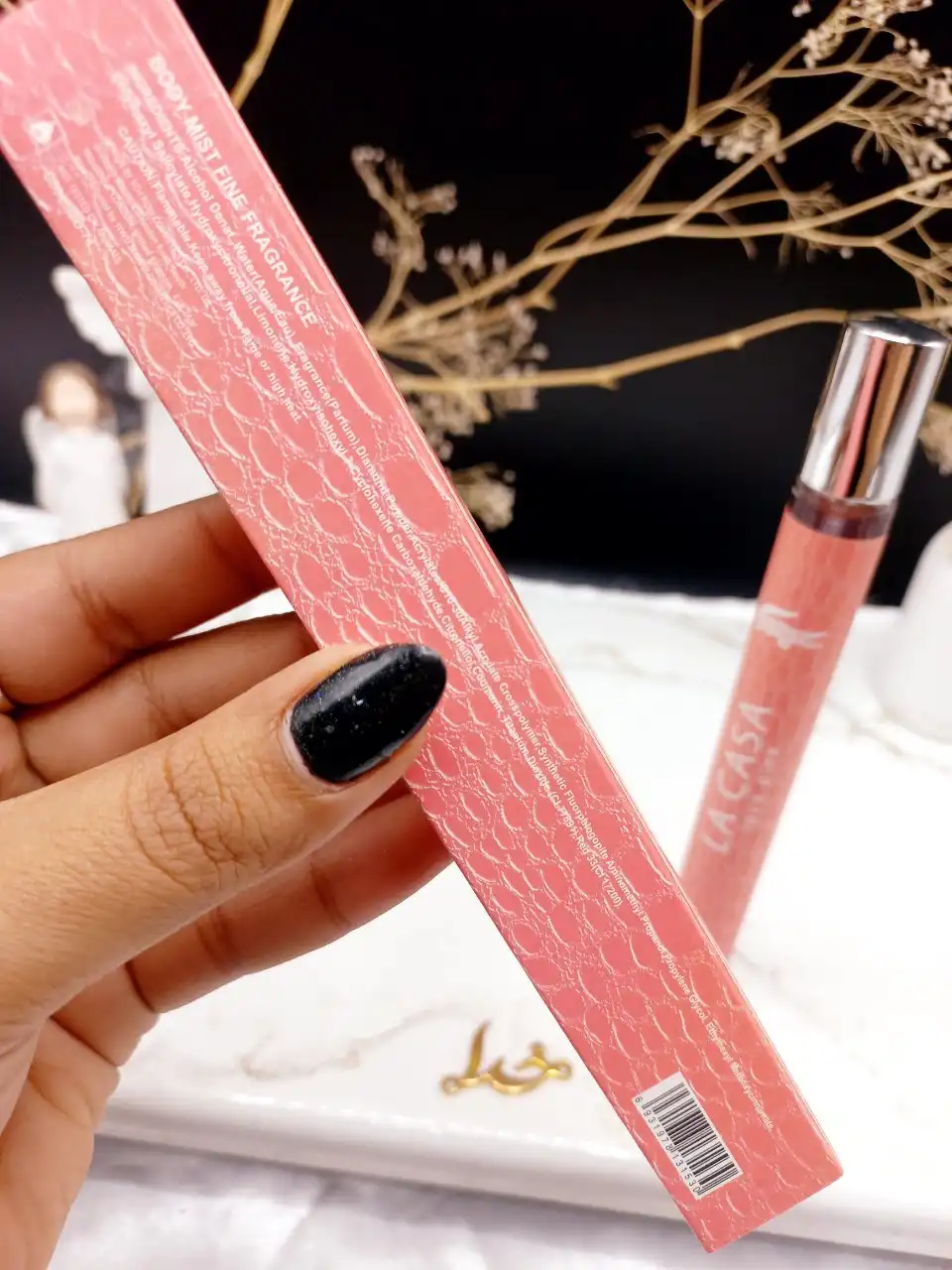 ادکلن زنانه استوانه ای 35 میل LA CASA love pink کد 1530