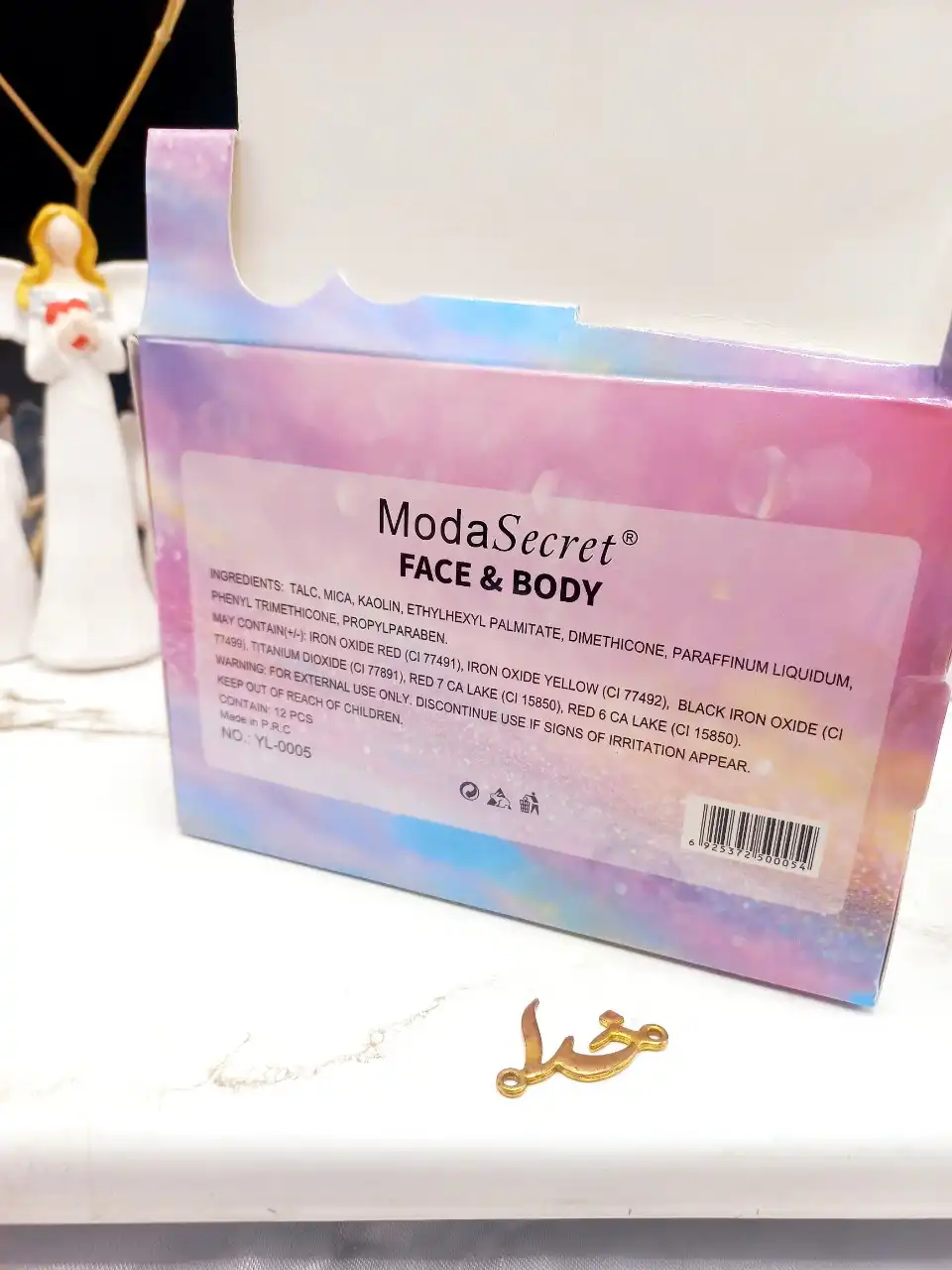 هایلایتر پودری صورت و بدن ضدآب مدا سکرت Modq Secret کد0005