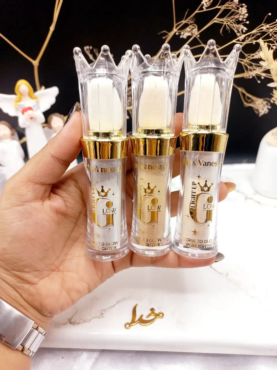 هایلایتر پودری طرح تاج Miss Vanessa کد G3225