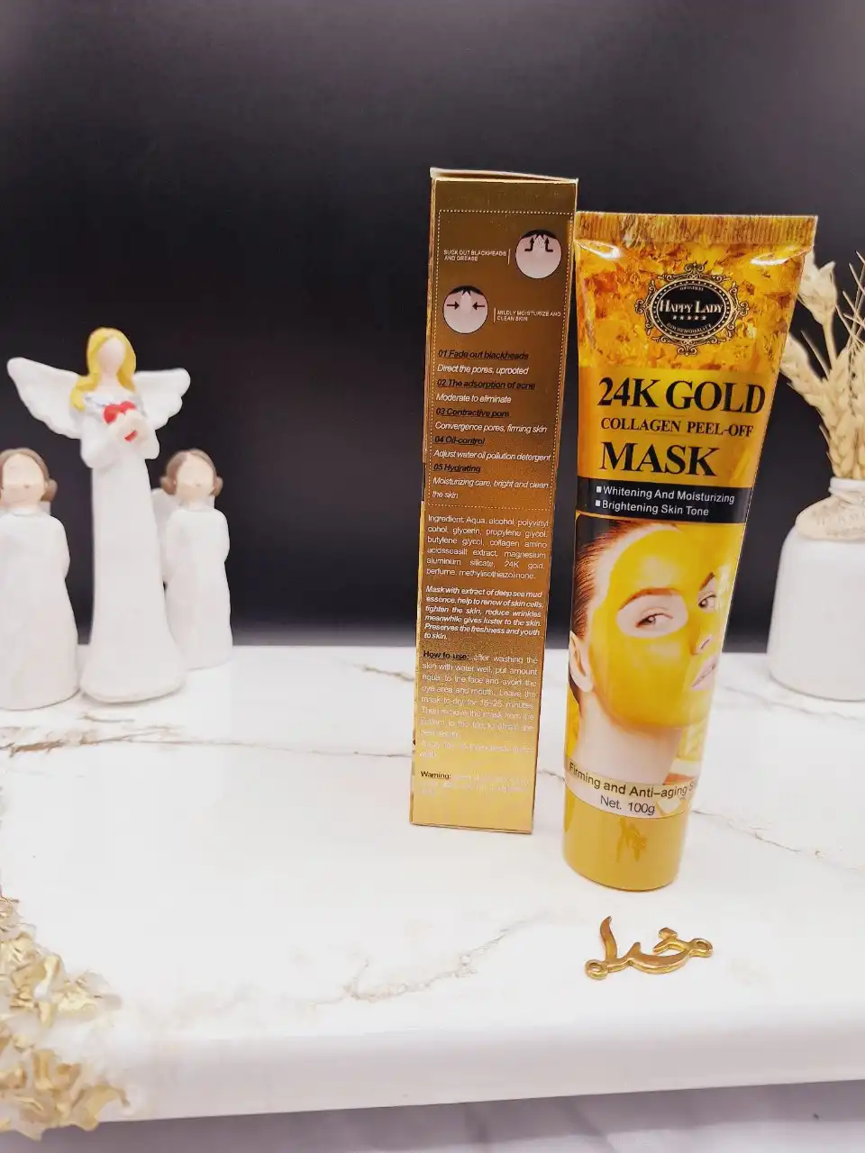 بلک ماسک تیوپی طلا 24K GOLD هپی لیدی HAPPY LADY  کد HL_351