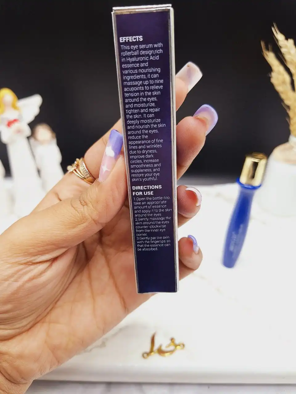 سرم دور چشم غلطکی ضد چروک و هیالورونیک اسید بریلی BREYLEE کد BY1688