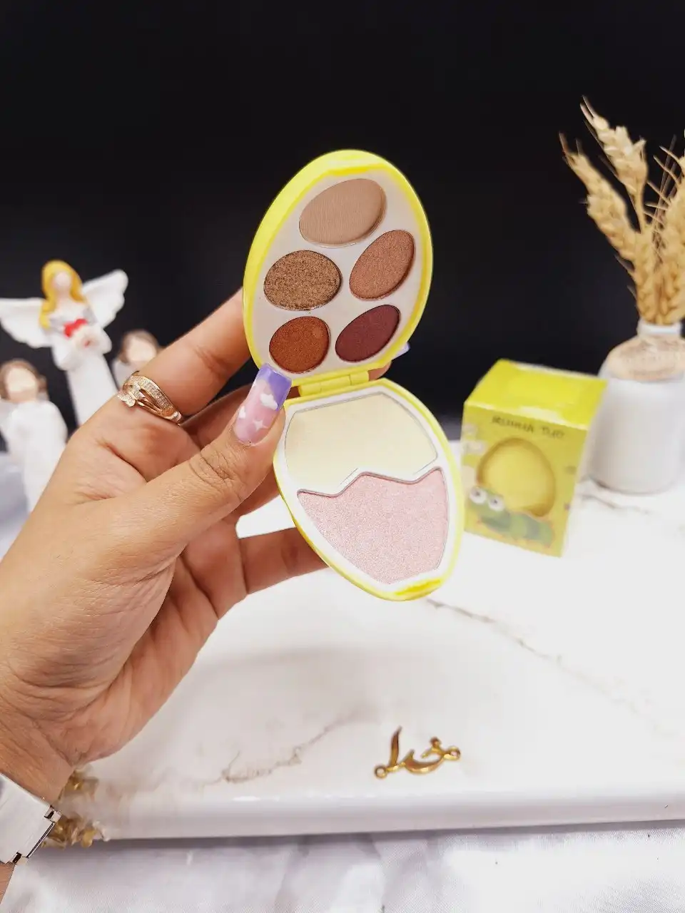 پالت سایه کاربردی تخم مرغی برند RUHUA TUO کد T1976