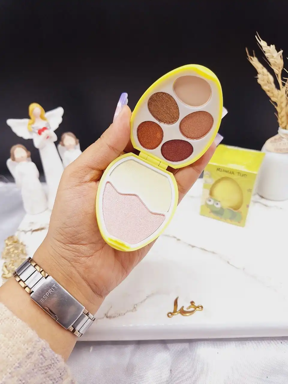 پالت سایه کاربردی تخم مرغی برند RUHUA TUO کد T1976