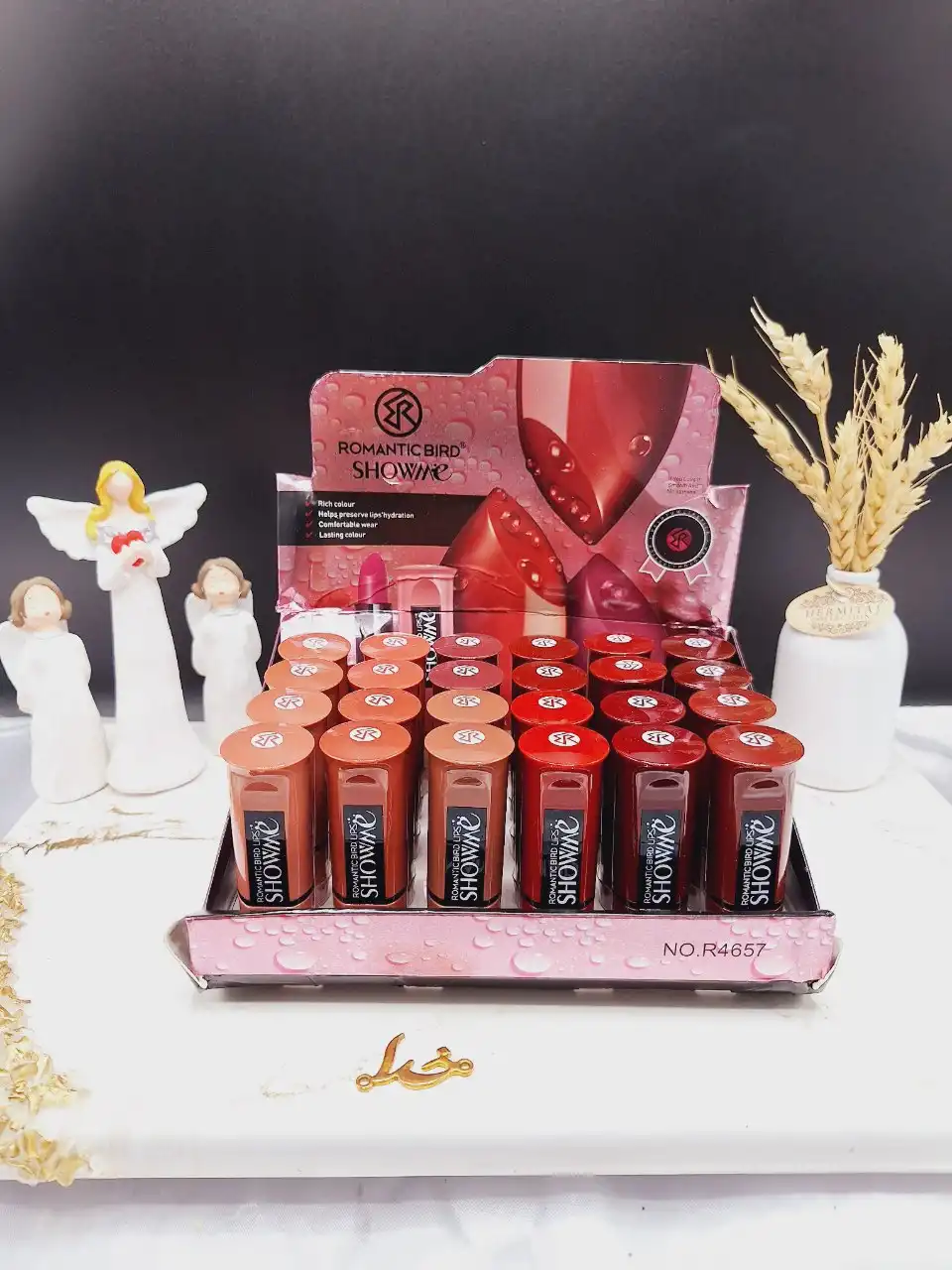 پک 6تایی رژ جامد ضد آب برند ROMANCE BIRD کد R4657