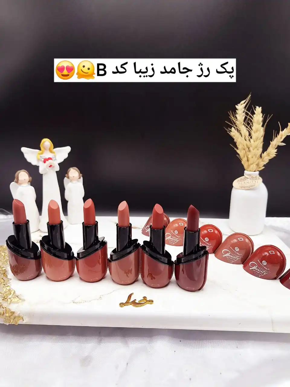 پک 6تایی رژ جامد مات برند ROMANCE BIRD کد R4690Y