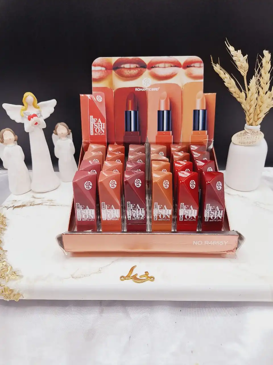 پک‌ 6تایی رژ جامد برند ROMANCE BIRD کد R4655Y