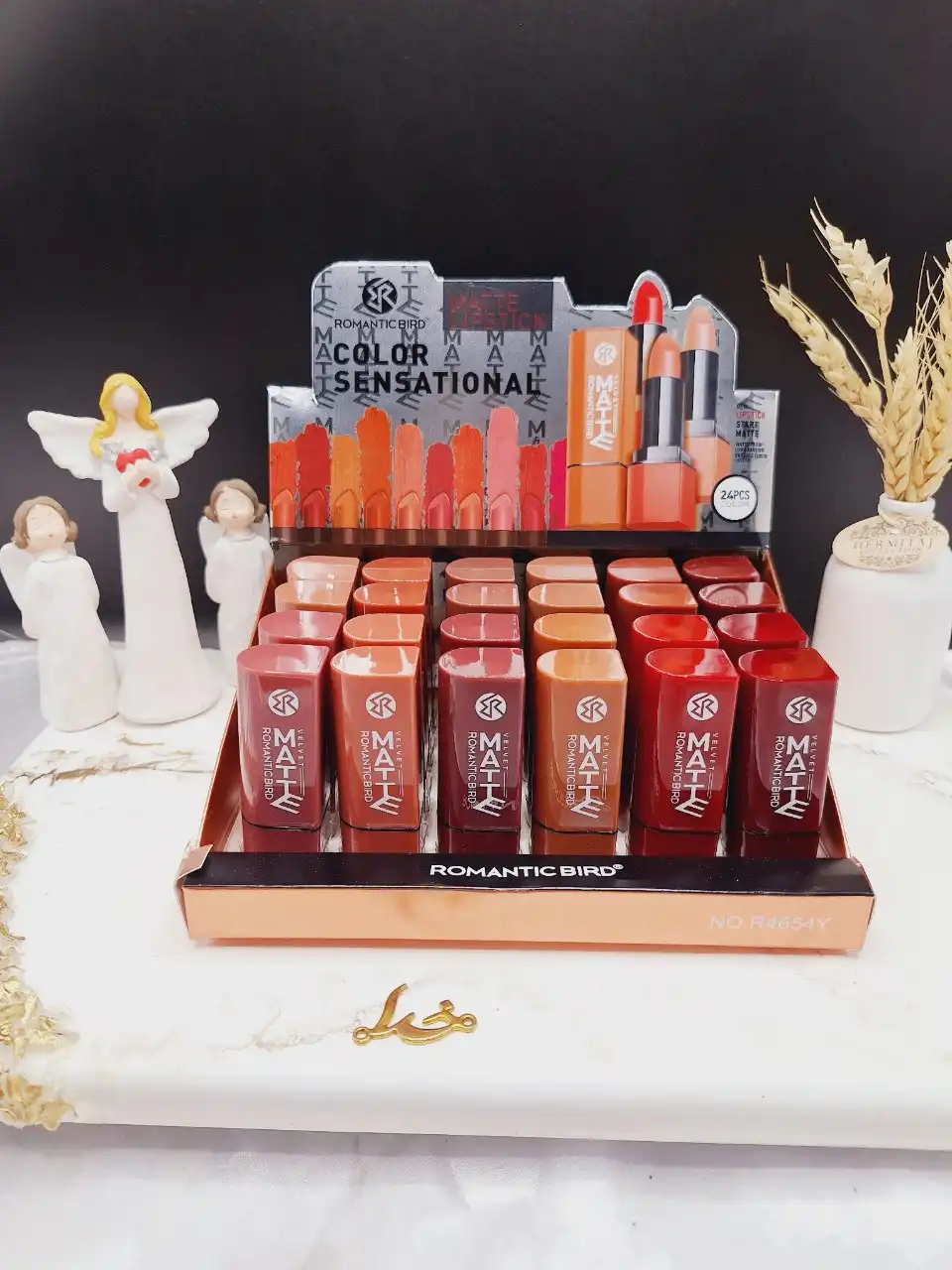 پک 6 تایی رژ جامد برند ROMANCE BIRD کد R4654Y