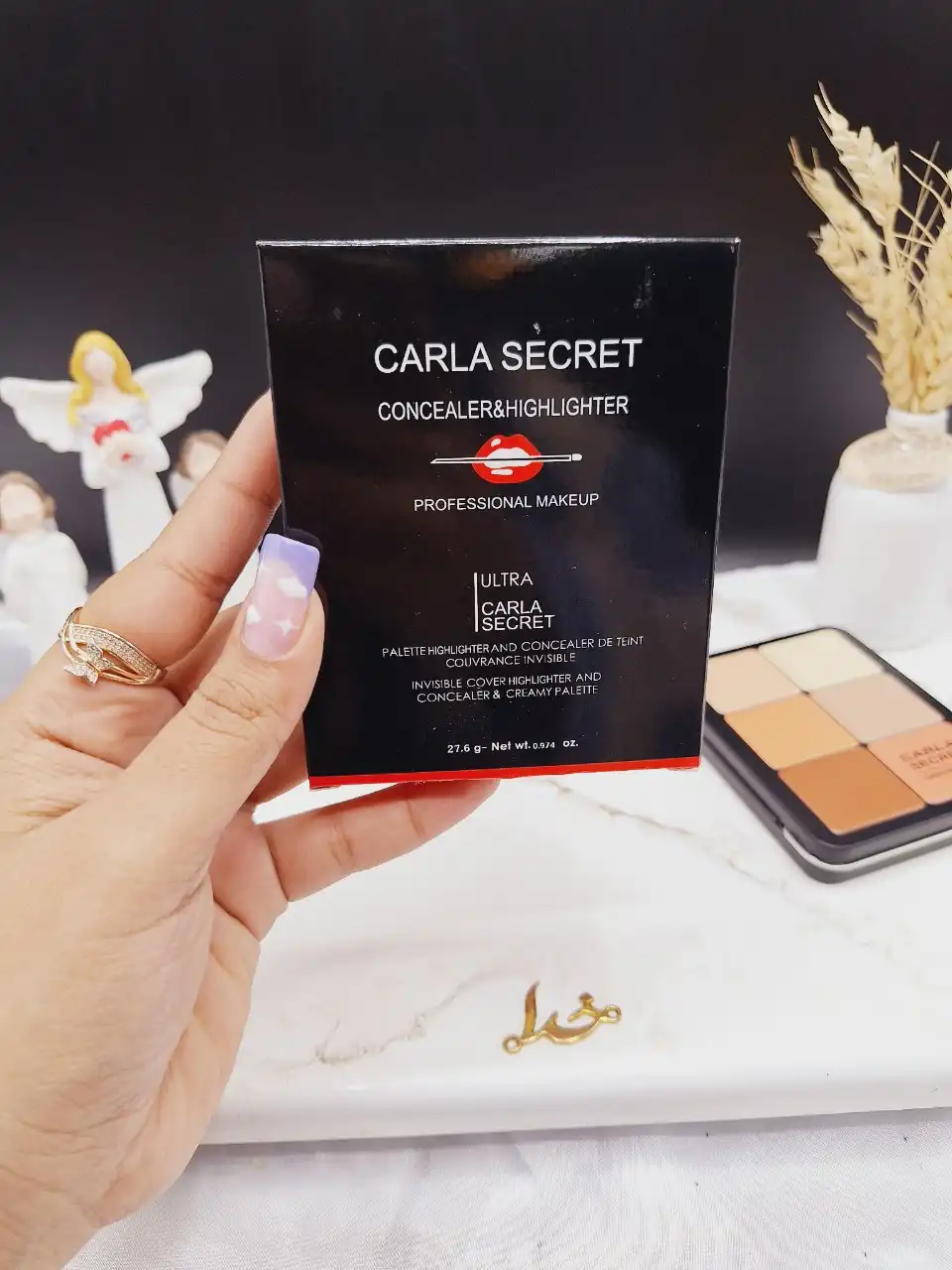 پالت رژگونه و کانتور 12 رنگ برند  کارلا سکرت Carla Secretکد E130_4