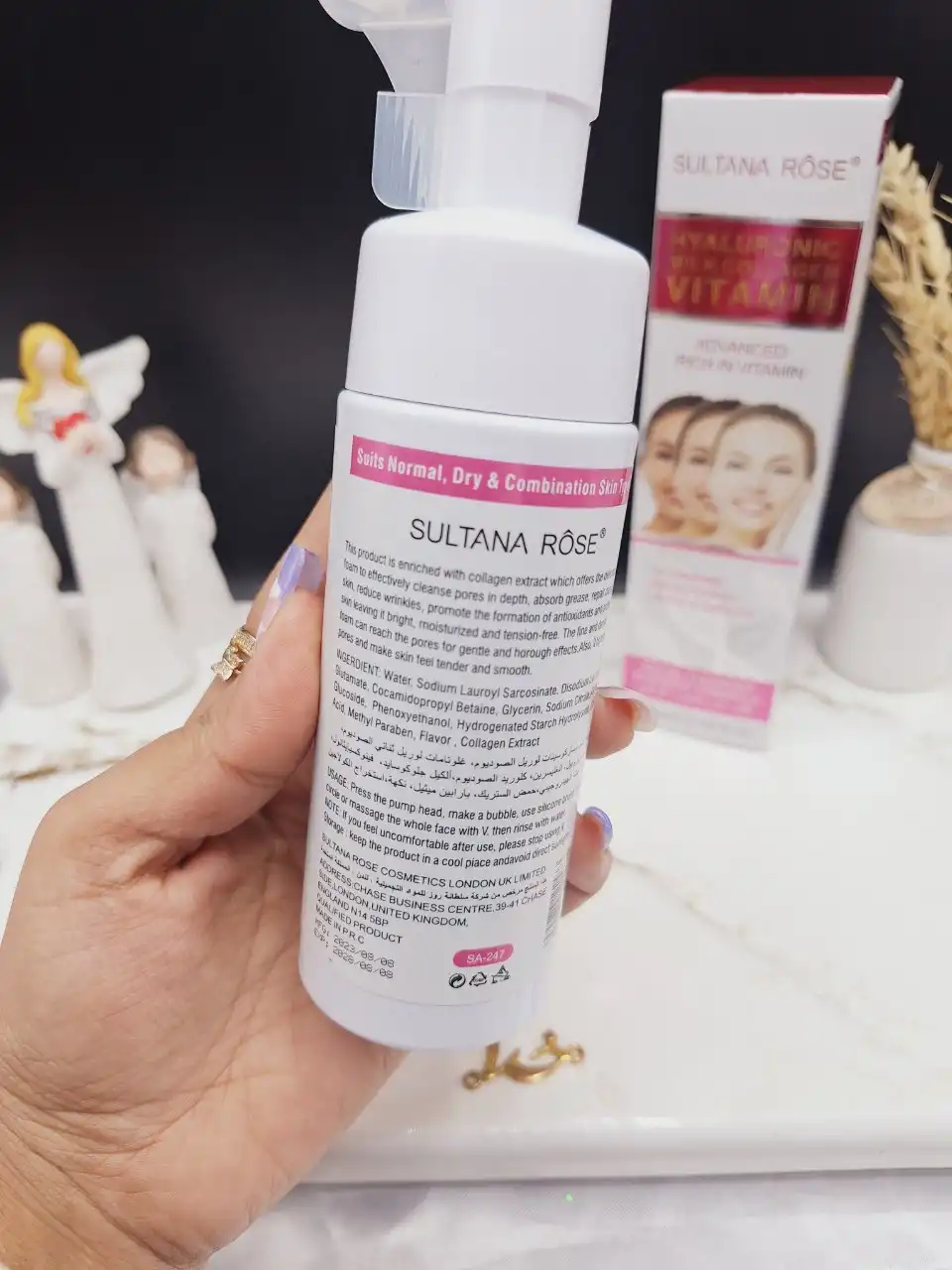 فوم روشن کننده و صاف کننده غنی از ویتامین سلطان رز SULTANA ROSE کد SA_247