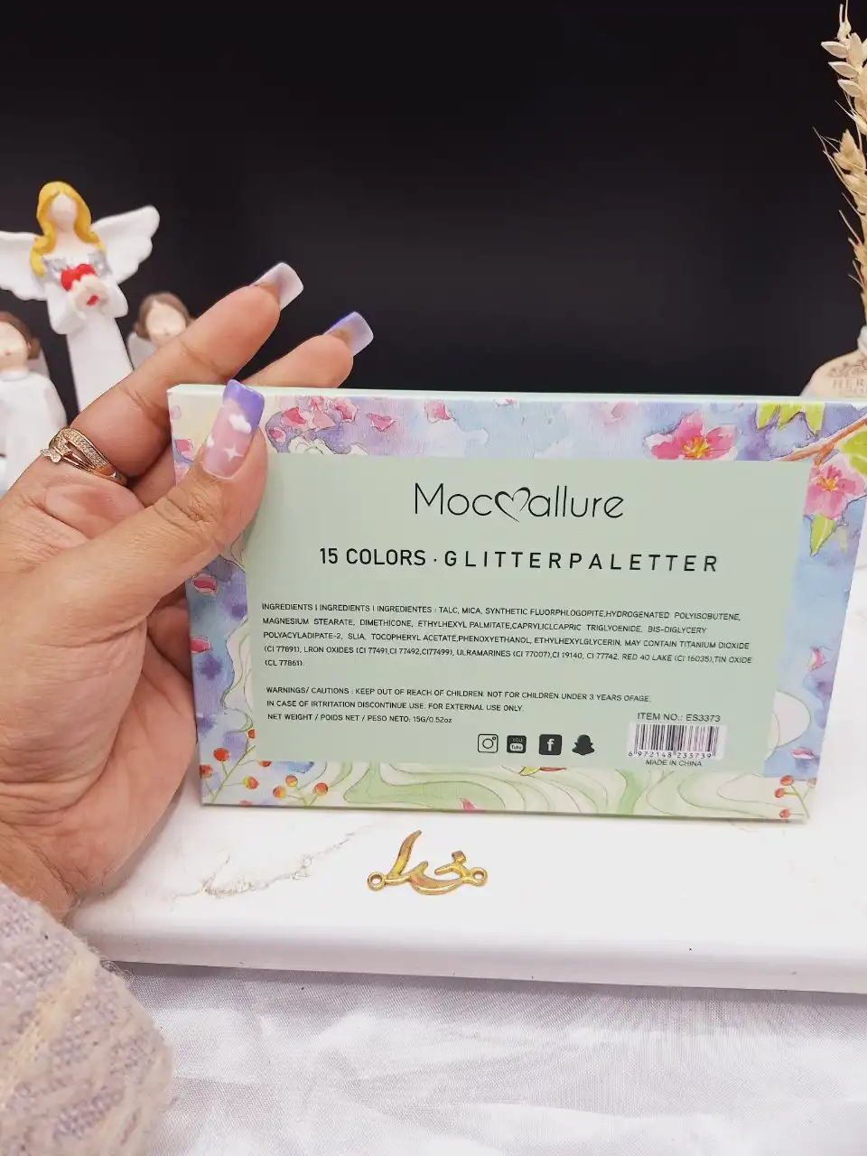 پالت سایه چشم گلیتری موکالره Mocallure کد ES 3373