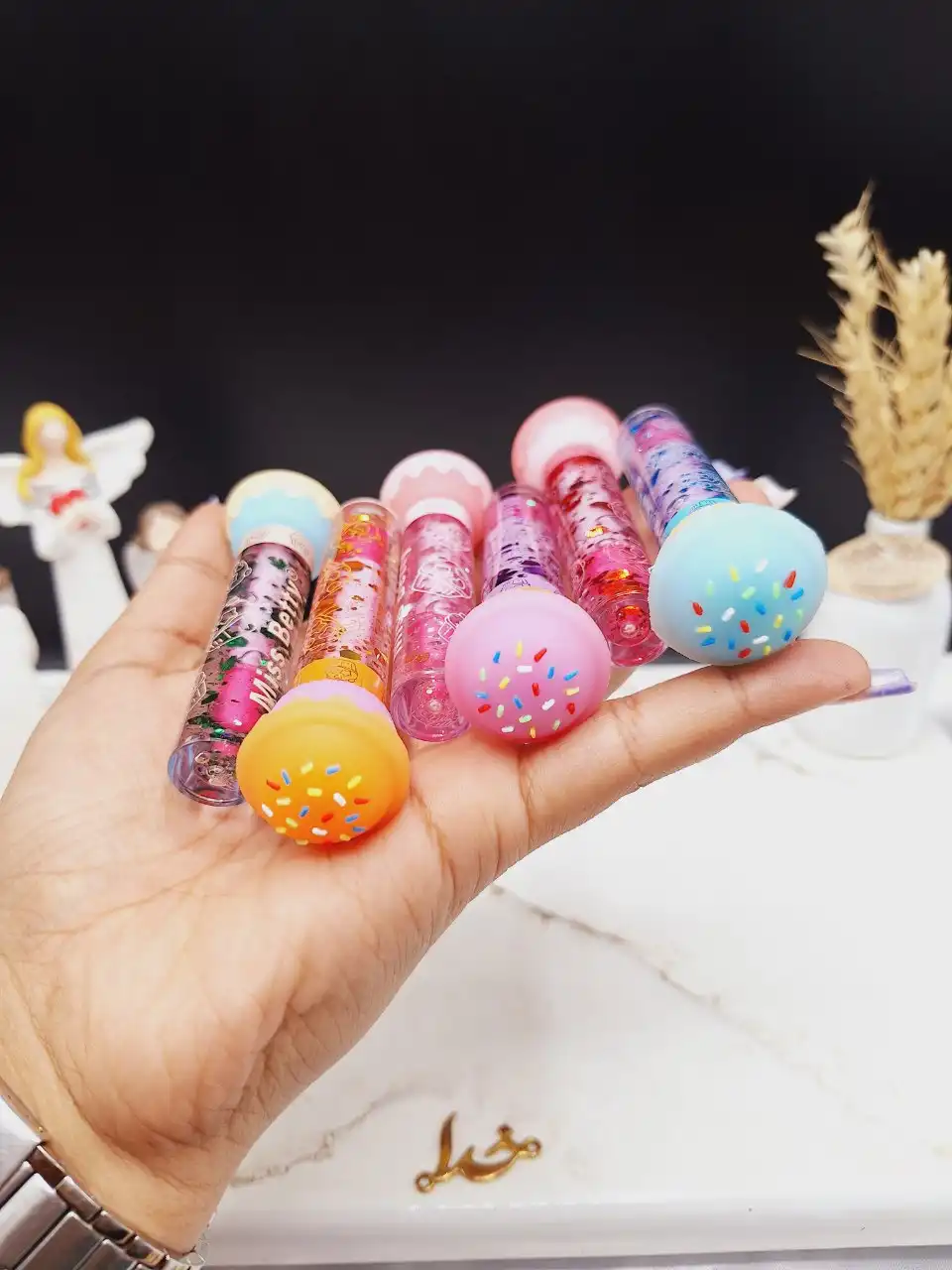 لیپ گلاس طرح کاپ کیک میس بیتی Miss Betty کد 2305