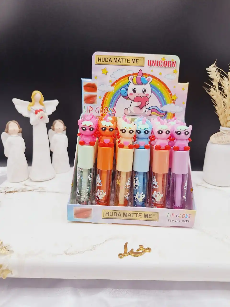 لیپ گلاس یونیکورن طرح جدید هدا مات می HUDA MATTE ME کد X_301