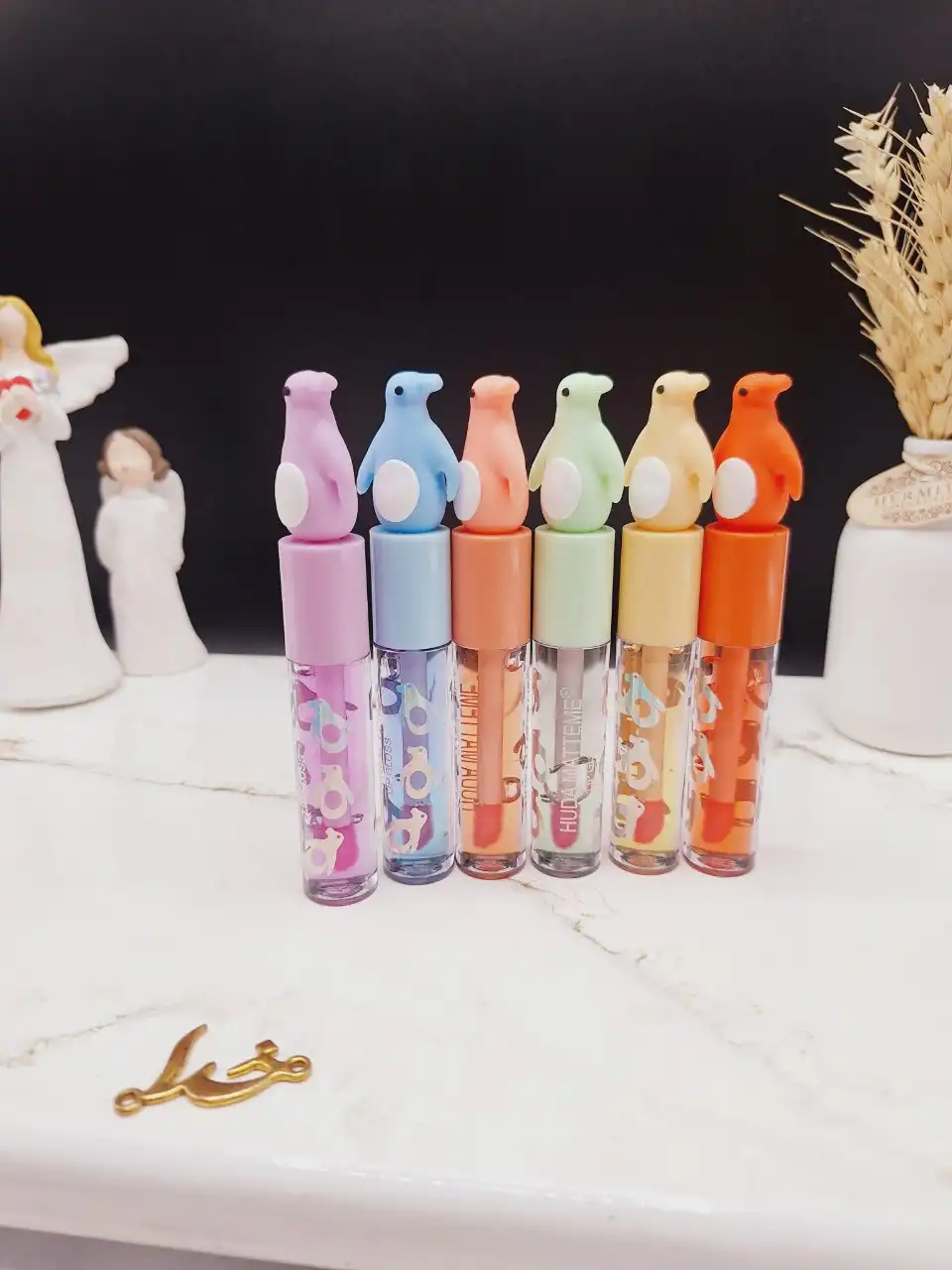 لیپ گلاس طرح پنگوئن هدا مات می HUDA MATTE ME کد X_292