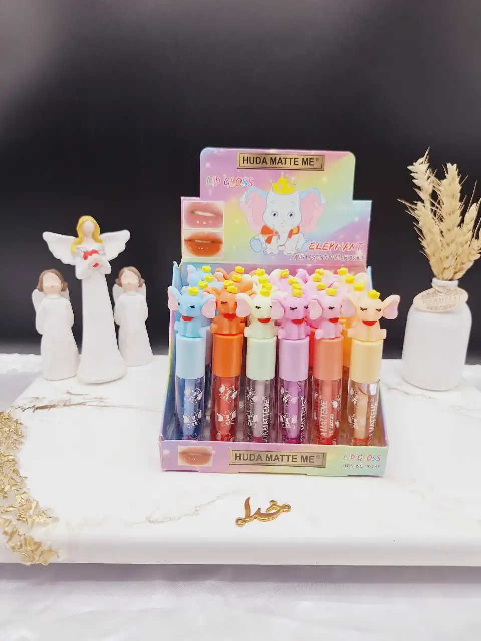 برق لب طرح فیل هدا مات می HUDA MATTE ME کد 281