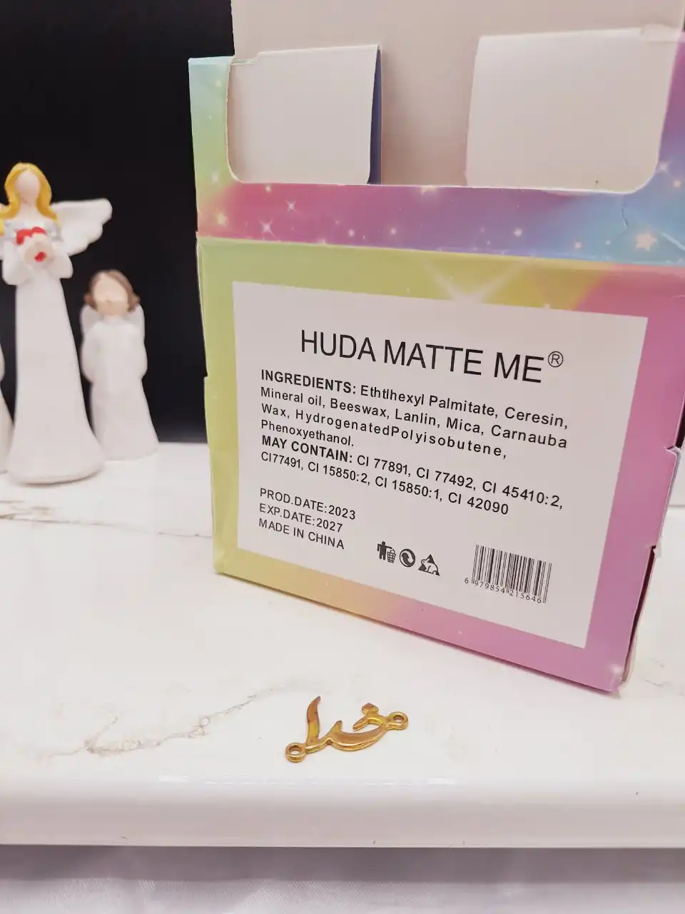 برق لب طرح فیل هدا مات می HUDA MATTE ME کد 281