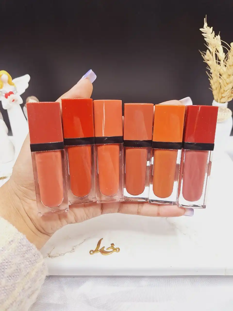 پک 6 تایی رژ مایع رومانتیک ROMANTIC MAY کد 796