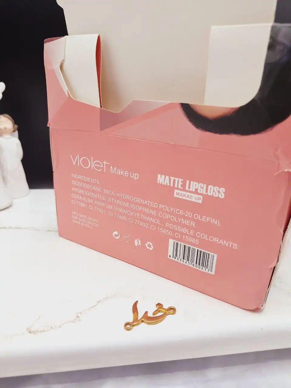 پک 6 تایی رژ مایع سر الماسی ویولت Violet کد 021