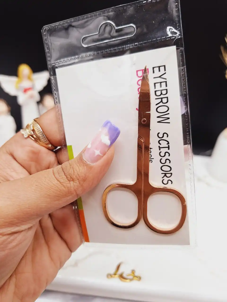 قیچی ابرو ساده ضد زنگ کد LV_001