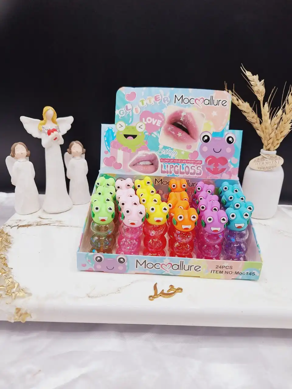 برق لب شاین دار طرح قورباغه برند موکالر Mocallure کد Moc145