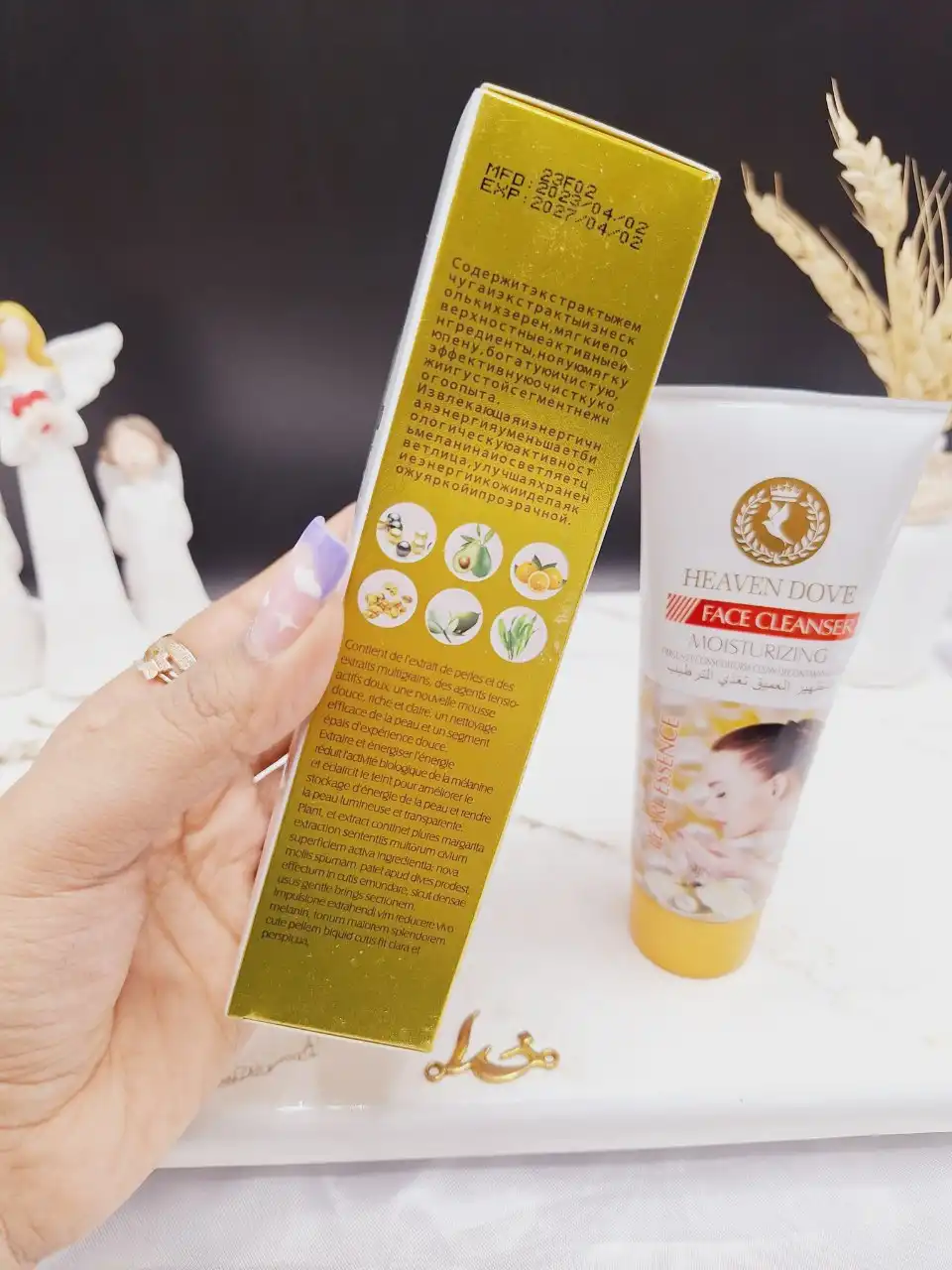 پاک کننده و سفید کننده عصاره مروارید برند HEAVEN DOVE کد HD_1026A