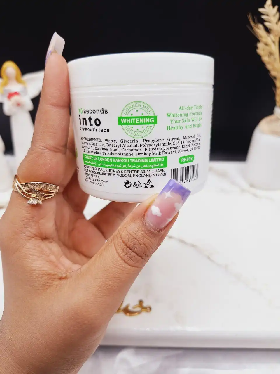 کرم روشن کننده و آبرسان شیر الاغ درب سبز برند راکو RAKO کد RK992