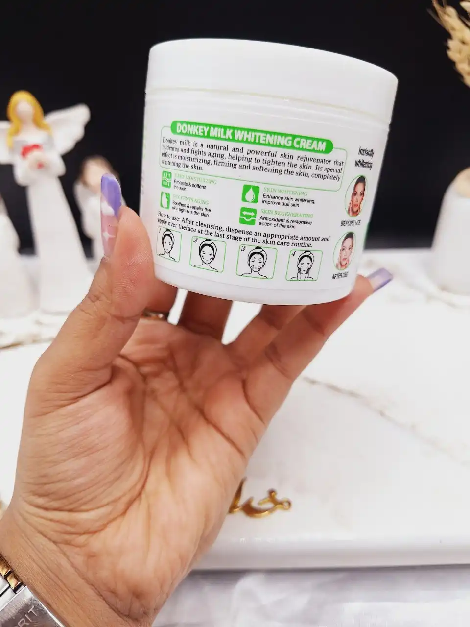 کرم روشن کننده و آبرسان شیر الاغ درب سبز برند راکو RAKO کد RK992