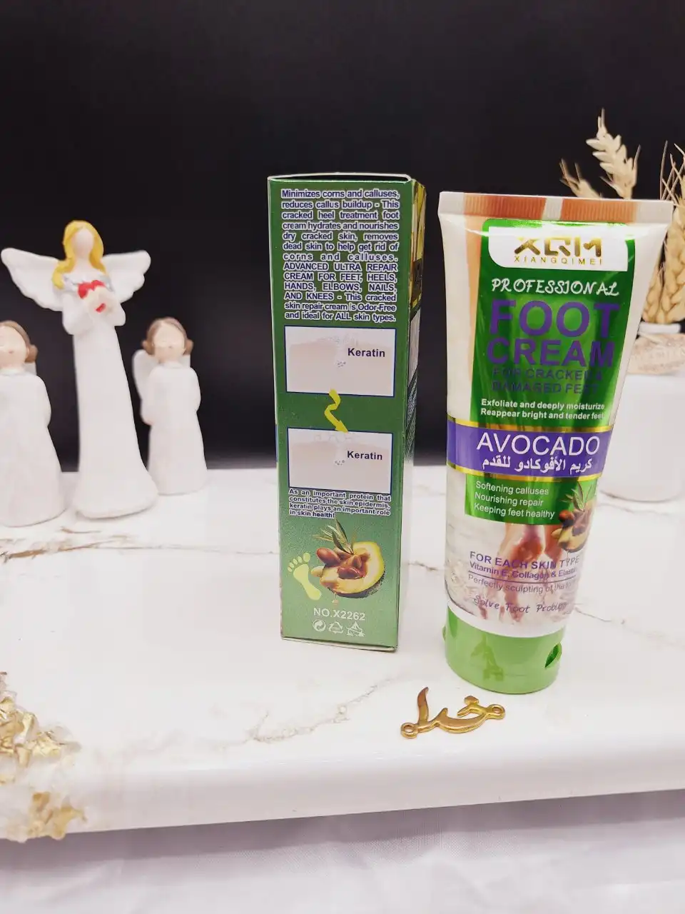 کرم ضد ترک و ترمیم کننده پا با عصاره آواکادو برند XQM کد X2262