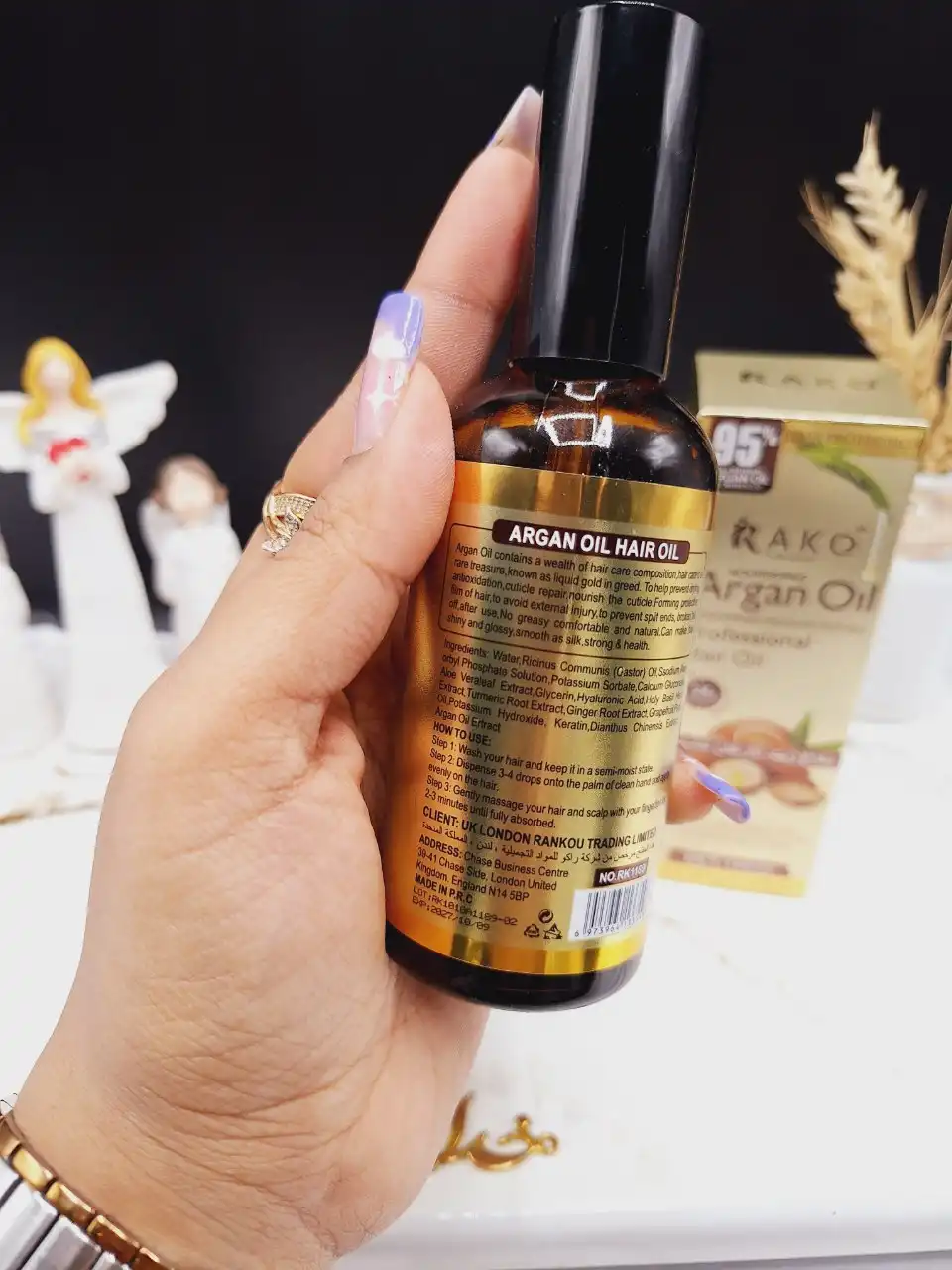 اسپری روغن آرگان مو برند راکو   RAKO کد RK1189