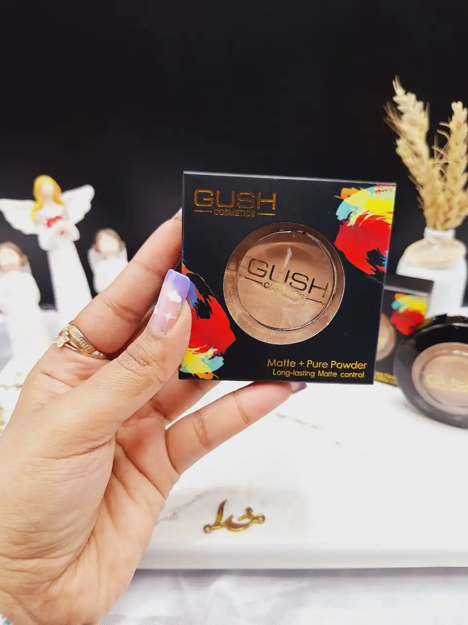 پنکک مخملی همراه با پد برند گاش GUSH کد 15064