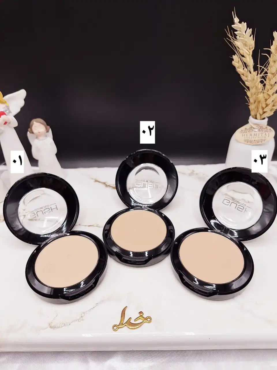 پنکک مخملی همراه با پد برند گاش GUSH کد 15064