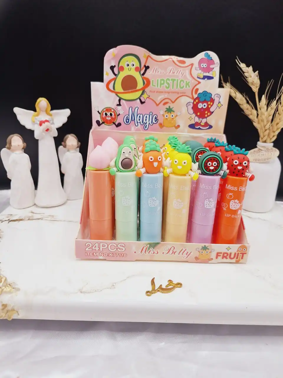 بالم لب طرح میوه های بامزه برند میس بیوتی Miss Betty کد K77118