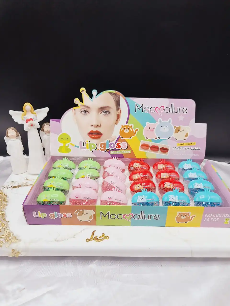 برق لب قلبی طرح حیوانات کیوت موکالره Mocallure کد 827032