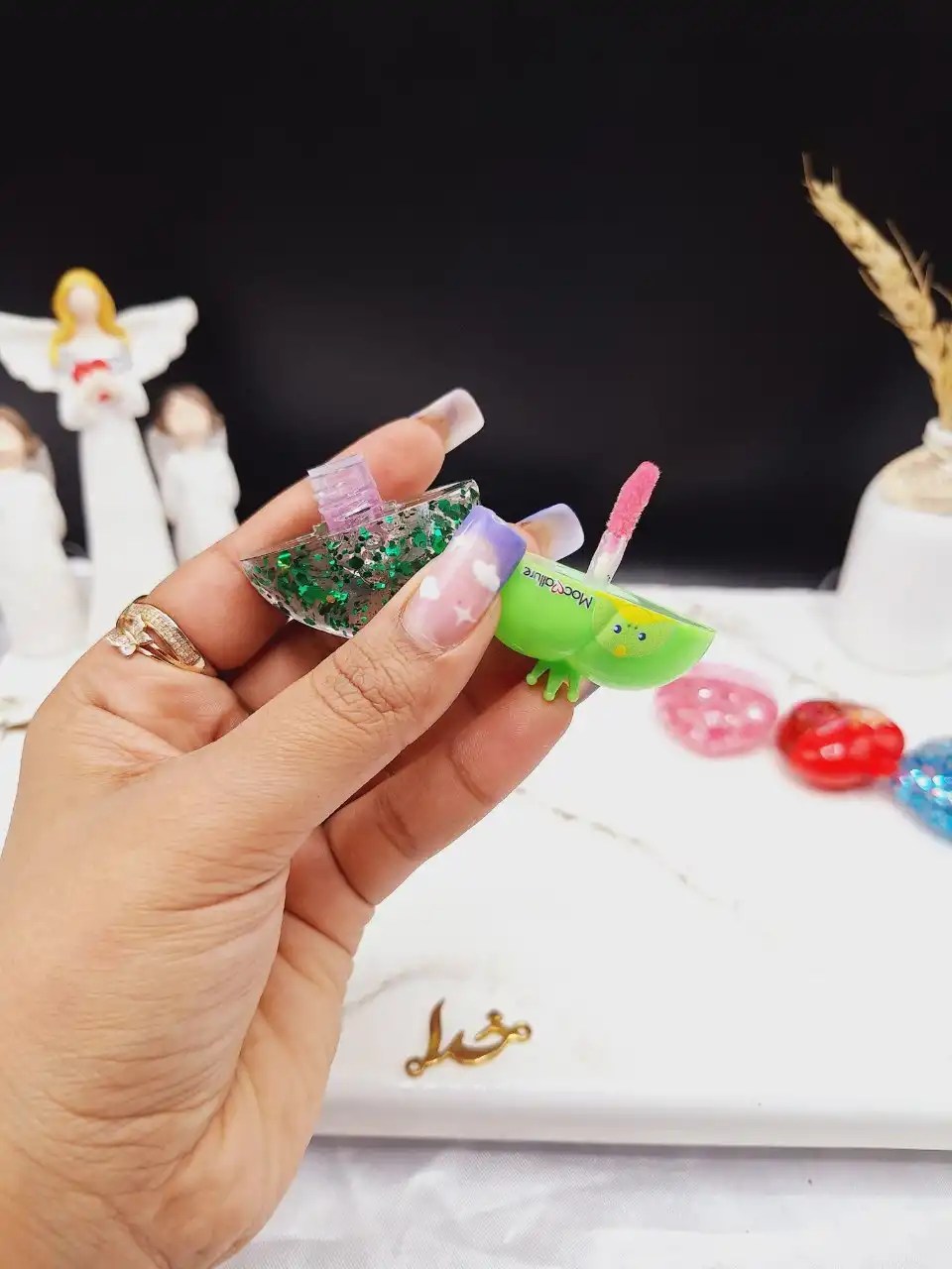 برق لب قلبی طرح حیوانات کیوت موکالره Mocallure کد 827032