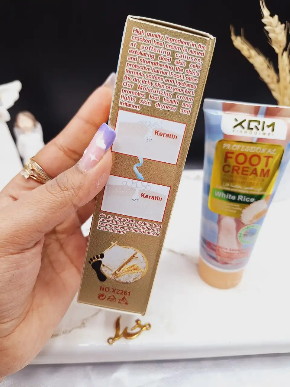 کرم لایه بردار ترک پا با عصاره برنج XQM کد X2261