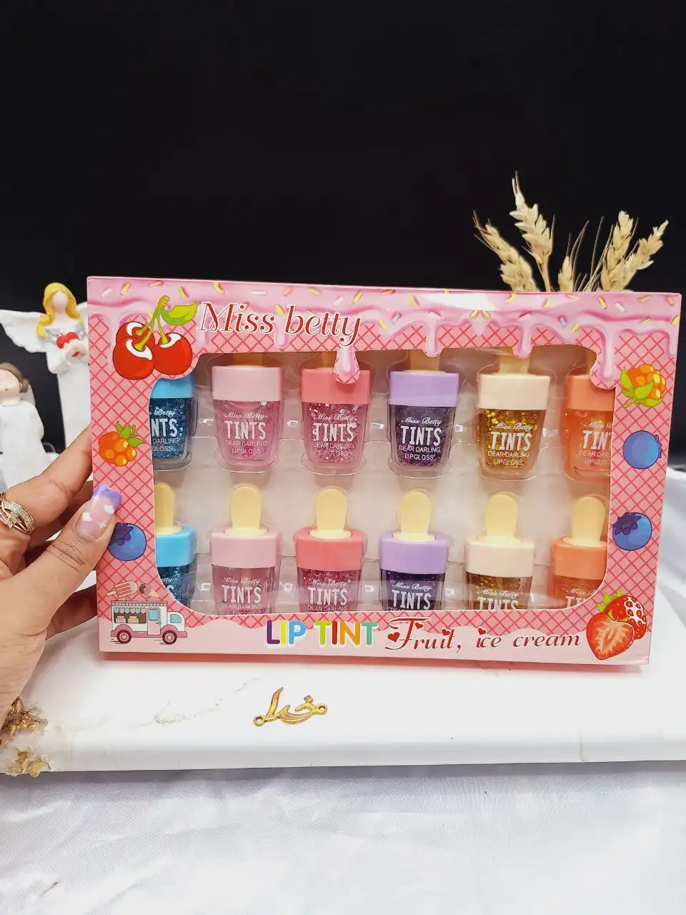 برق لب طرح بستنی برند میس بیوتی Miss Betty کد L954