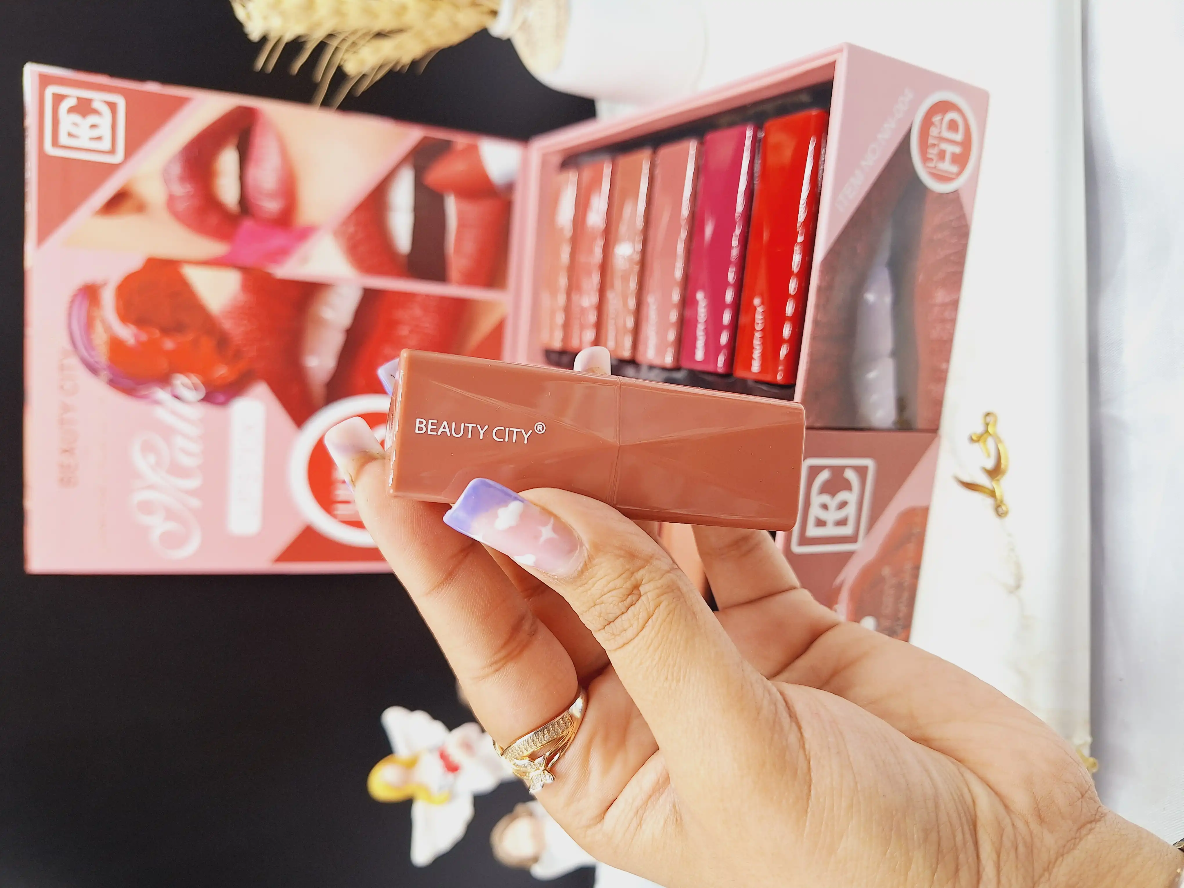 پک رژ جامد مات 24 رنگ بیوتی سیتی BEAUTY CITY کدNN_004