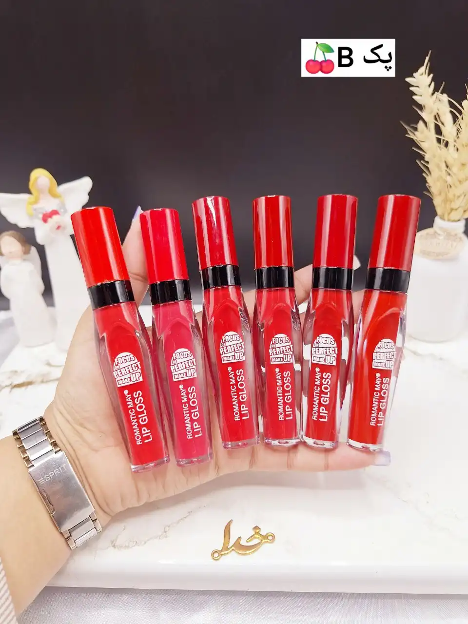 پک 6عددی رژ مایع برند رومانتیک مای ROMANTIC MAY پک B کد YR_859