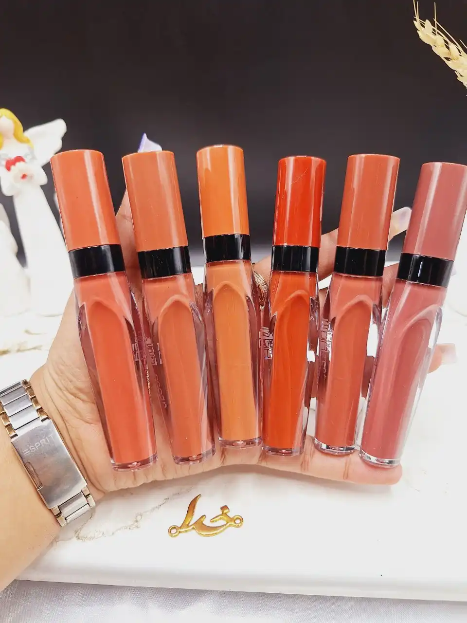 پک 6عددی رژ مایع برند رومانتیک مای ROMANTIC MAY پک A کد YR_859NU