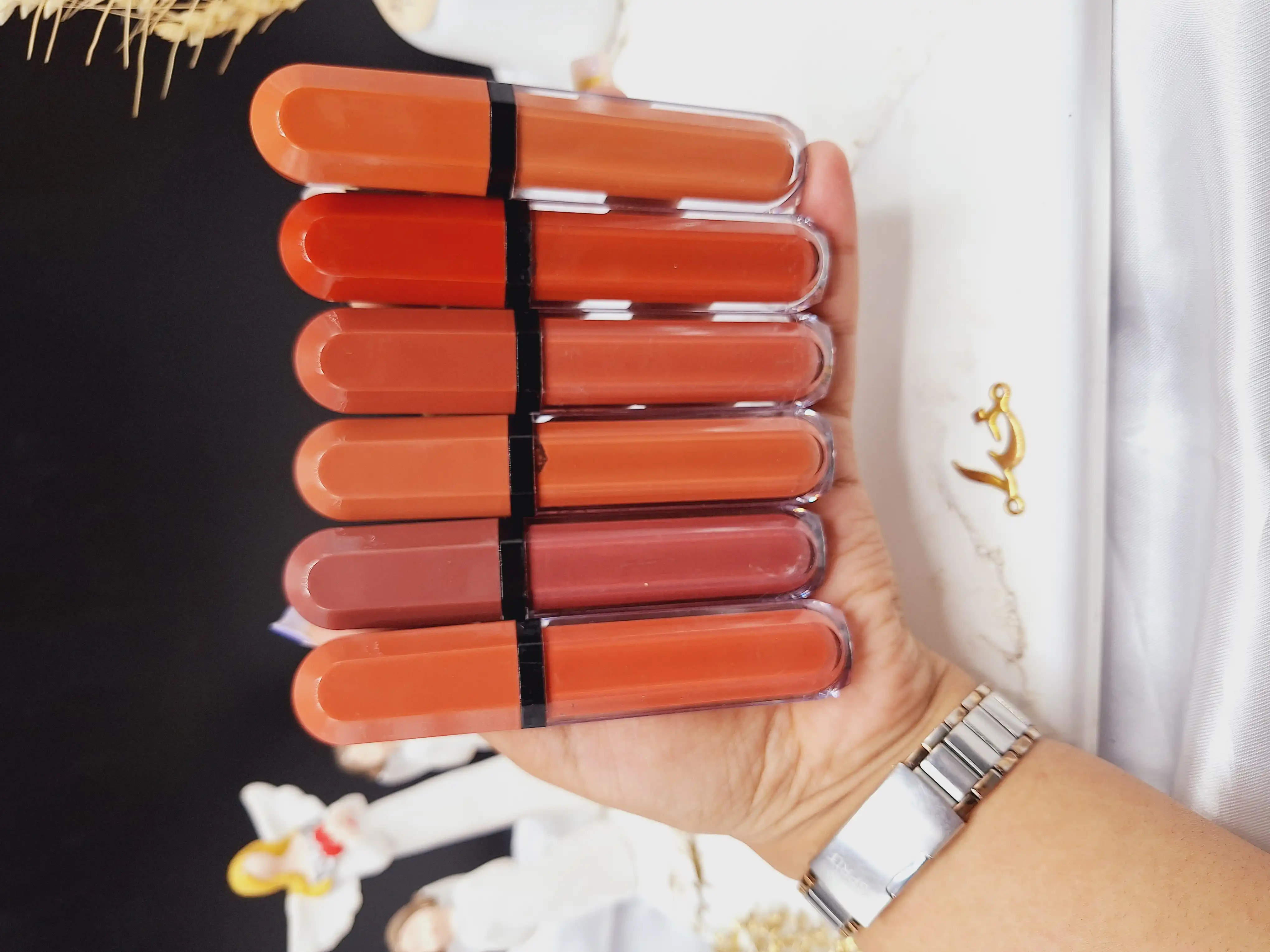 پک 6عددی رژ مایع برند رومانتیک مای ROMANTIC MAY کد YR_858NU