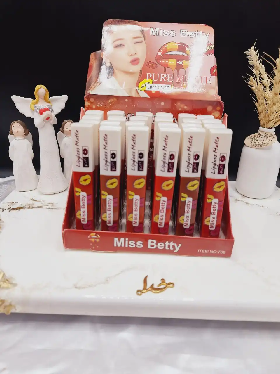 پک 6عددی رژ مایع دخترانه برند میس بیوتی Miss Betty کد 708