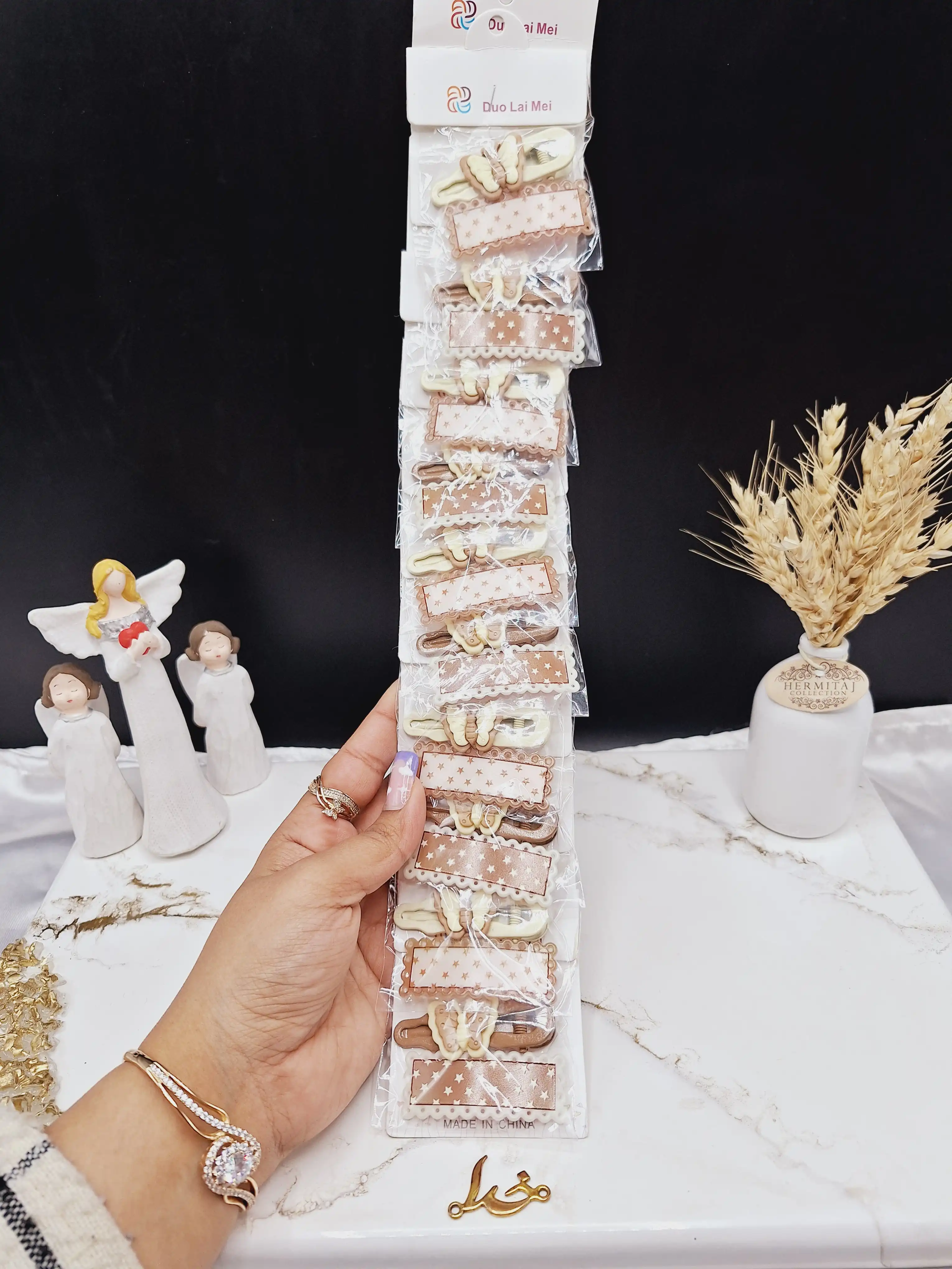 گیره و پنس مو طرح پروانه