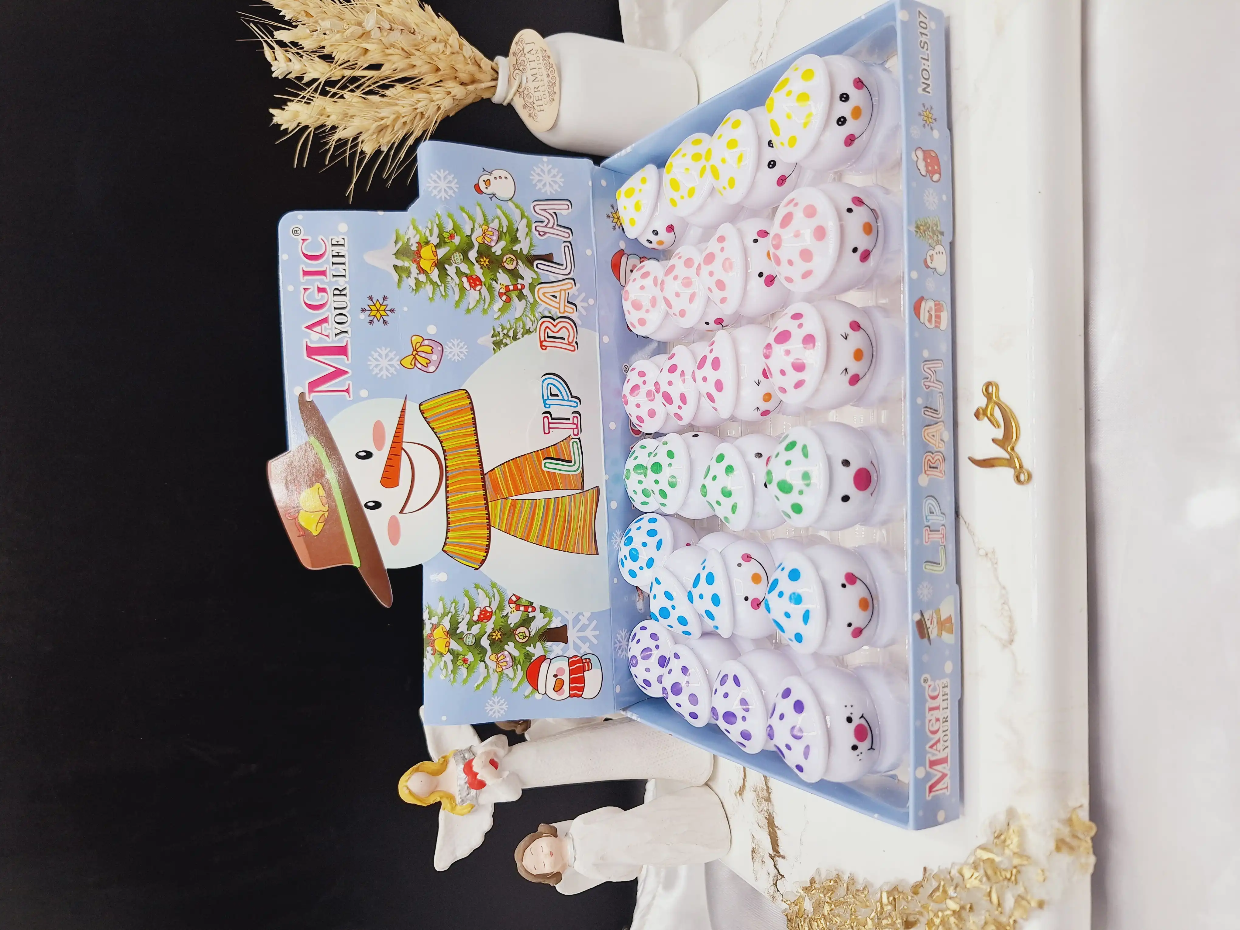 بالم لب طرح آدم برفی مجیک MAGIC  کد LS107