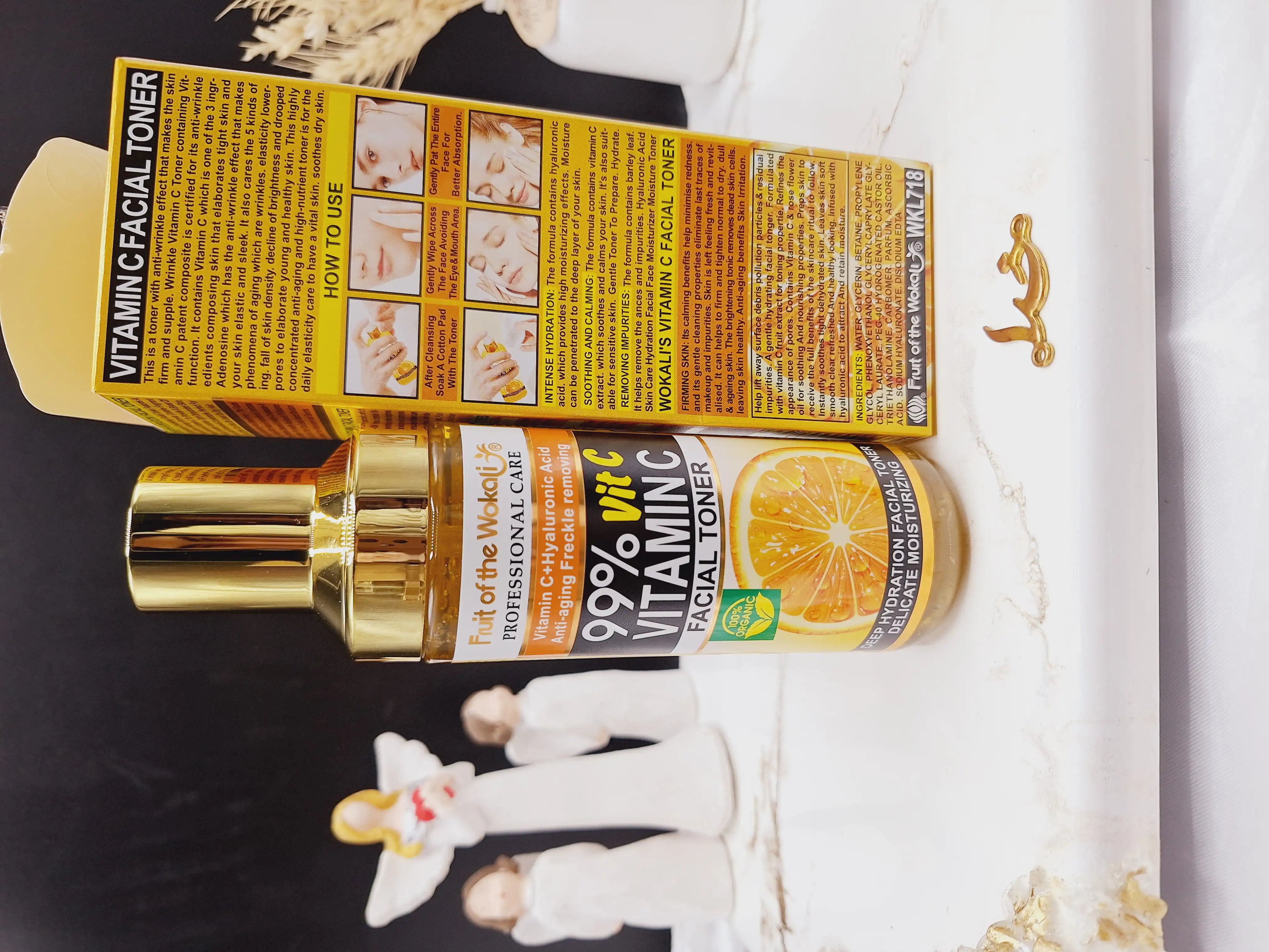 تونر روشن کننده قوی ویتامین سی وکالی Wokali کد WKL718