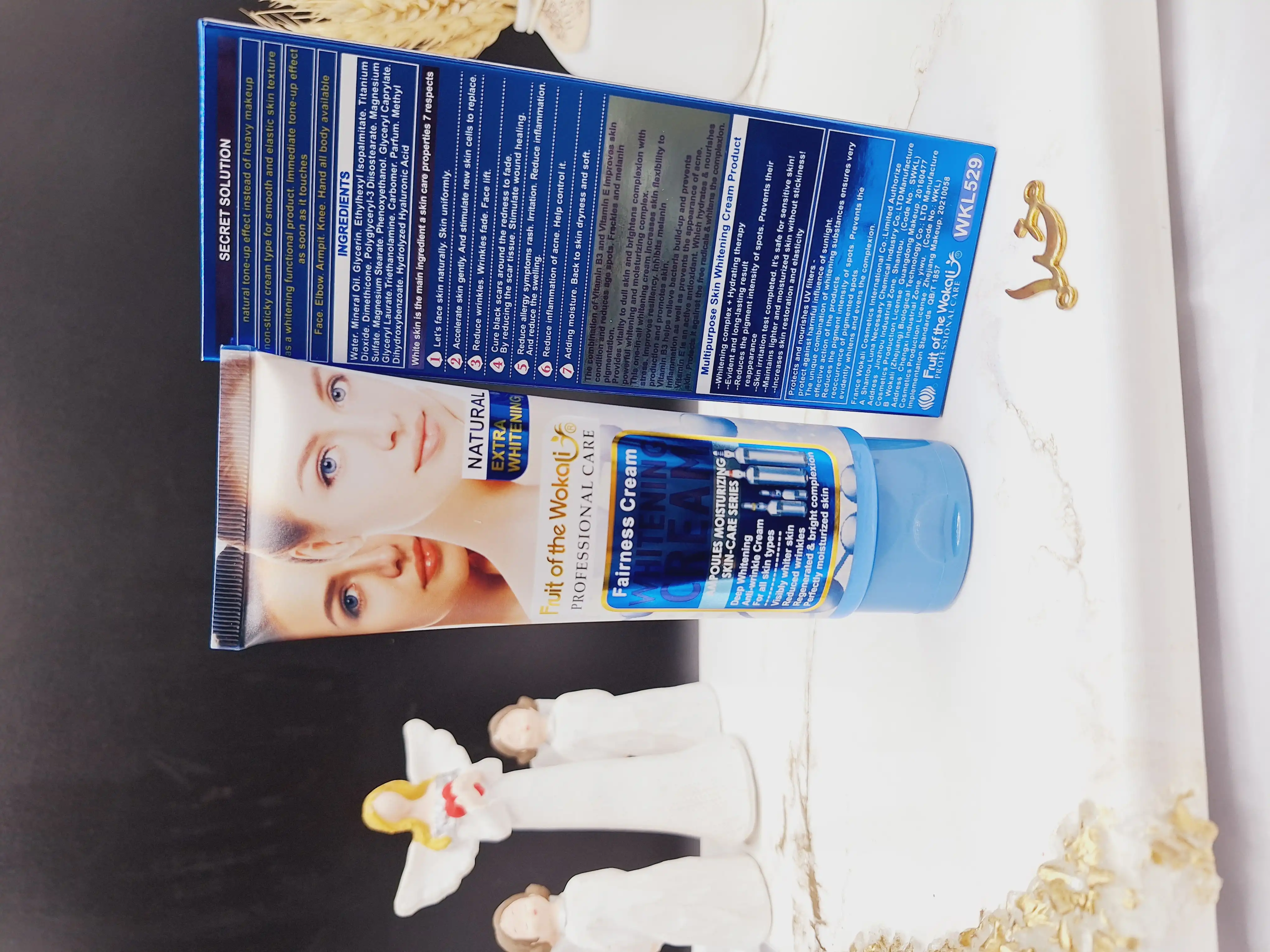 کرم سفید کننده و ضد چین و چروک عمقی آمپولی هیالورونیک اسید وکالی Wokali کد WKL529