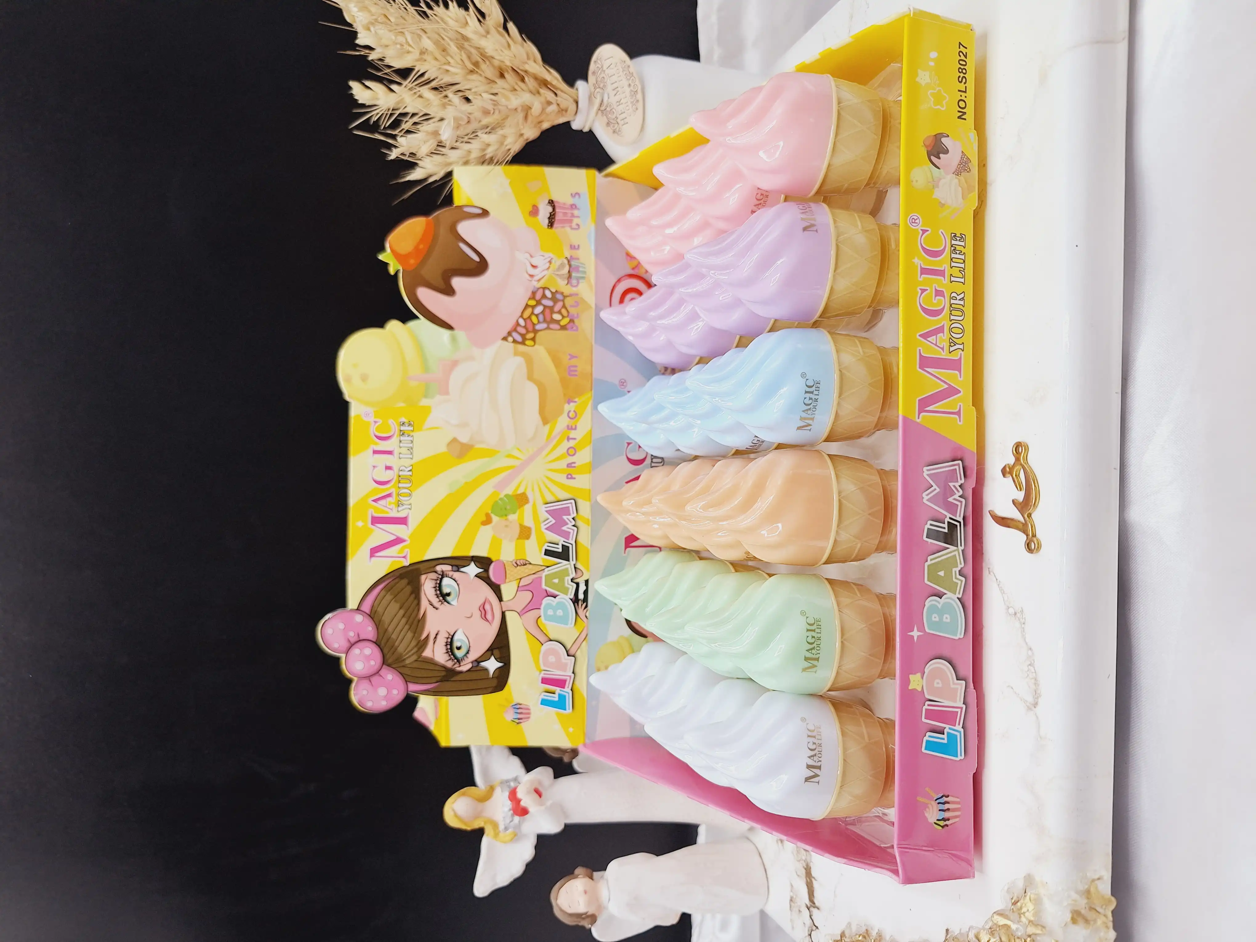 بالم لب طرح بستنی قیفی مجیک MAGIC کد LS8027