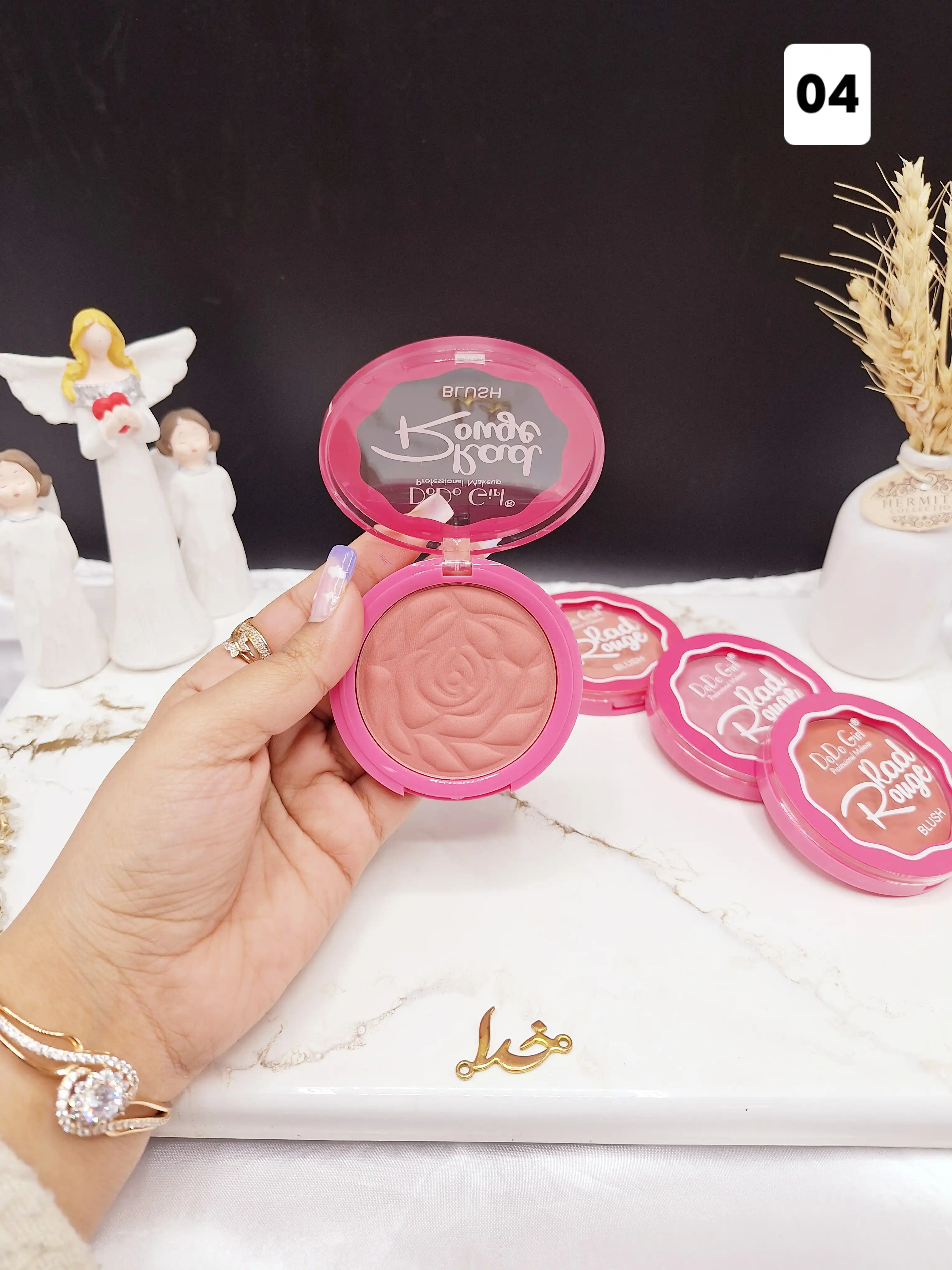 رژ گونه پودری طرح گل D.Do Girl کد D4191