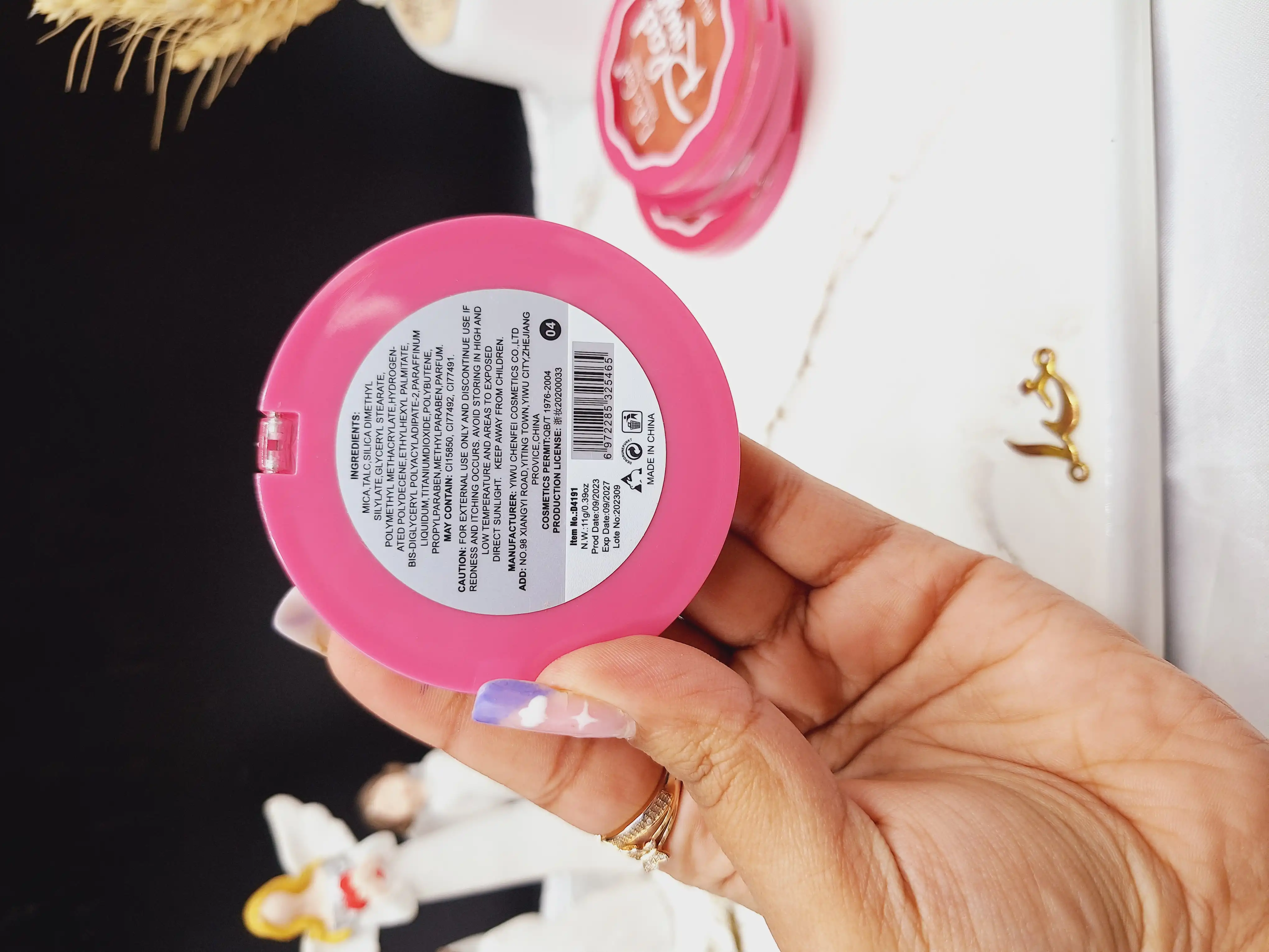 رژ گونه پودری طرح گل D.Do Girl کد D4191